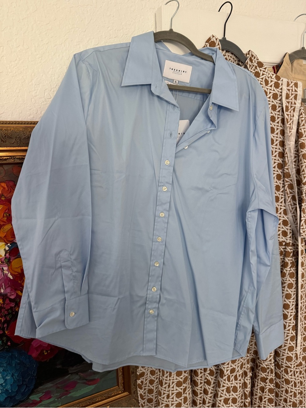 NWT The Shirt by Rochelle Behrens XL blue dawn